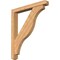 Ekena Millwork Funston Craftsman Smooth Bracket w/ Offset Brace, Western Red Cedar, 5 1/2"W x 42"D x 48"H BKT0604X42X48FST04SWR - alternate 1